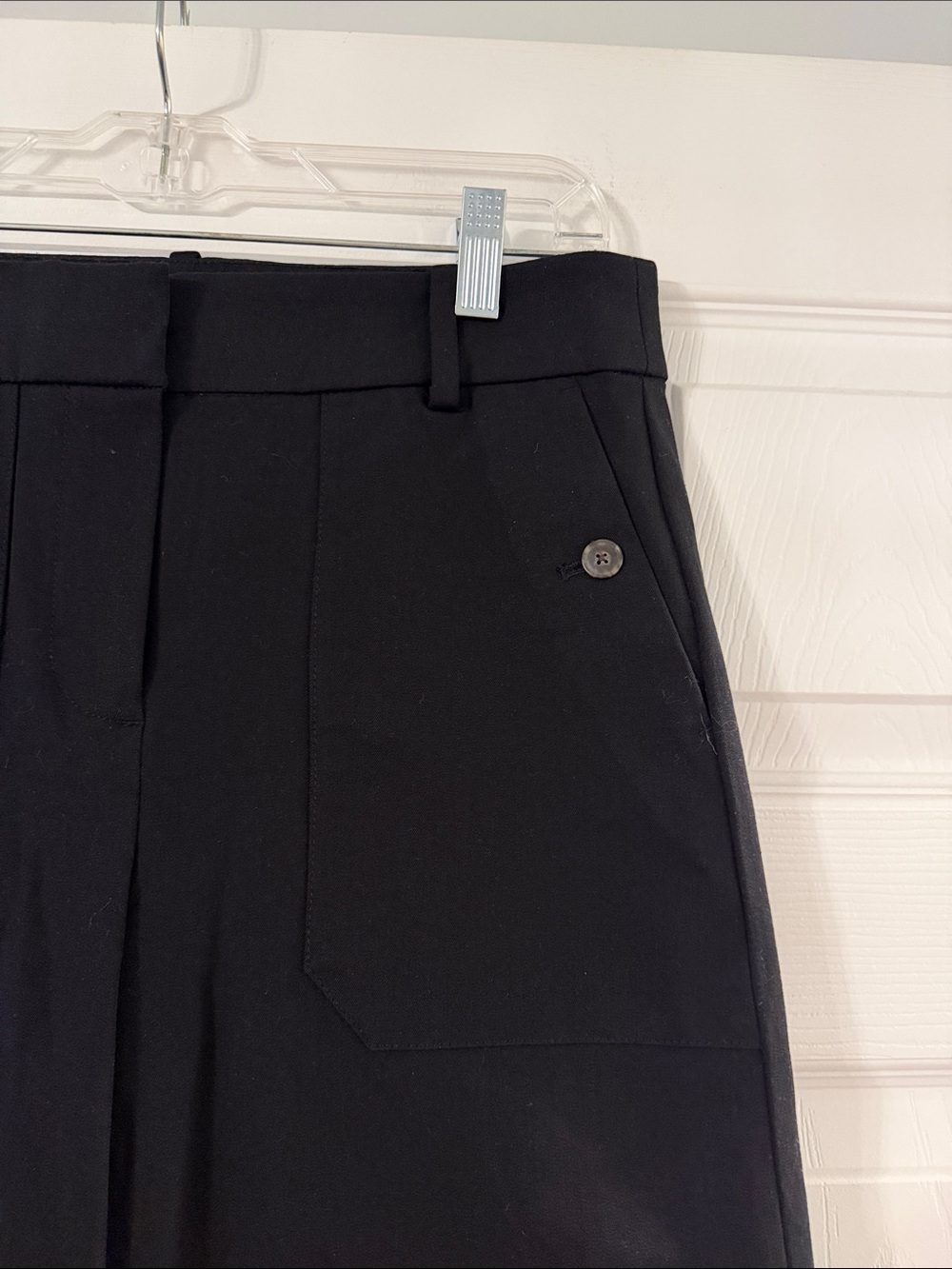 J. Crew Black High-Waist Wide Leg Pants size 4 inseam 25” brand new - Picture 3 of 9